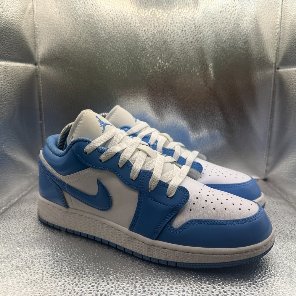 Size 7Y Nike Air Jordan 1 Low SE GS‎ AJ1 UNC Blue White Kids Sneakers FZ3929-114